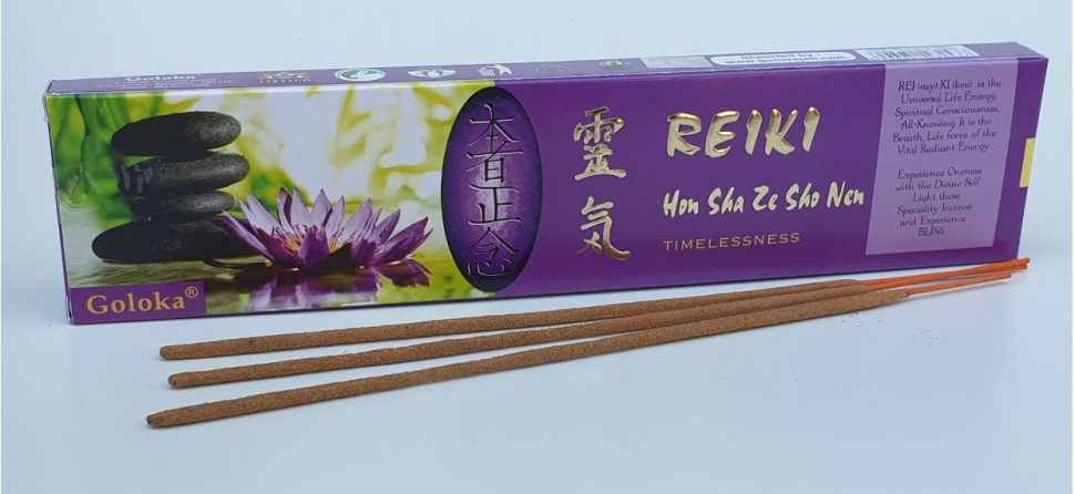 Räucherstäbchen GOLOKA REIKI Hon Sha Ze Sho Nen,12x15g